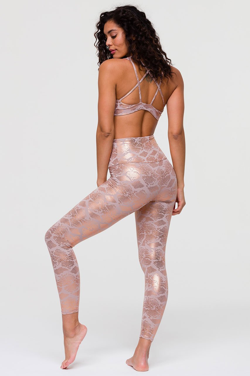 High Basic Midi Leggings Snake Foil Midi Legging Bashful